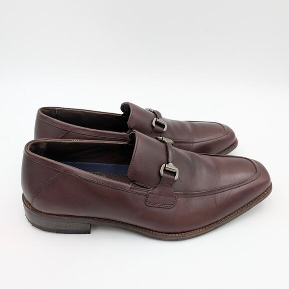 Johnston & Murphy Archer Bit Loafer Shoes Men's Mahogany Size US10.5 EU44 - Picture 3 of 13